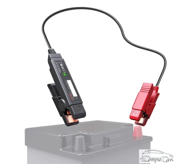 The Launch BST360 battery tester connected to virtual battery