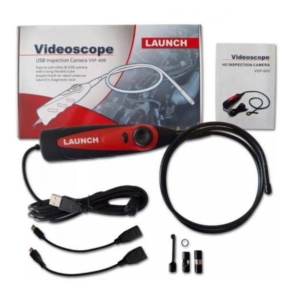Launch Videoscope VSP 600 كاميرا فيديو ملونه لانش مع الملحقات - كاميرا فحص السيارات لانش 2