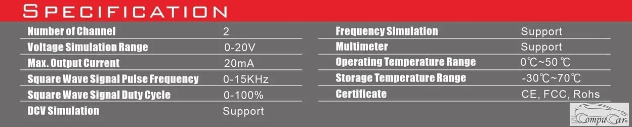 Advanced Specifications for Precise Automotive Diagnostics