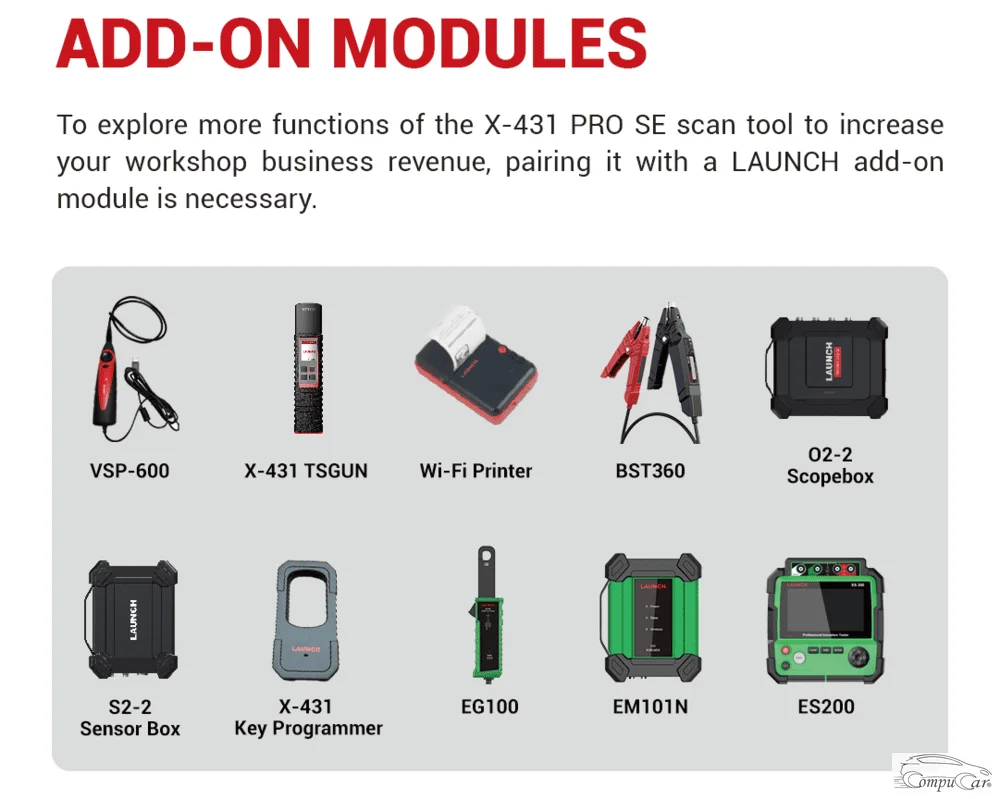 add-on modules for Launch X431 Pro SE