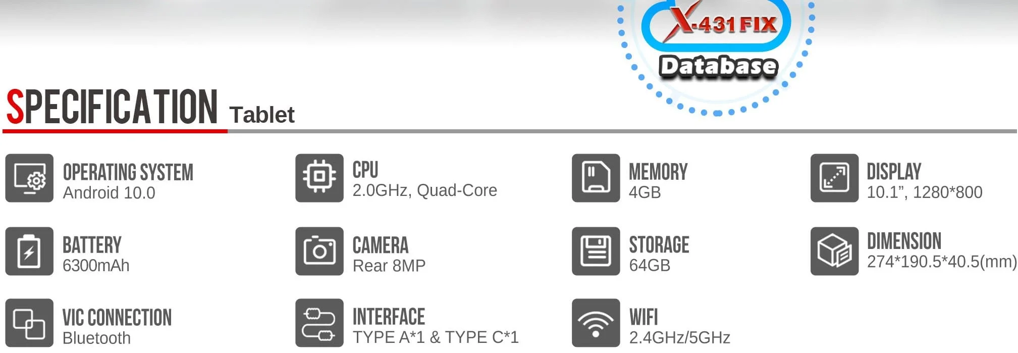 X431 pro 3 link tablet specifications 