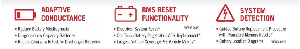 autel vehicle Battery Tester specifications