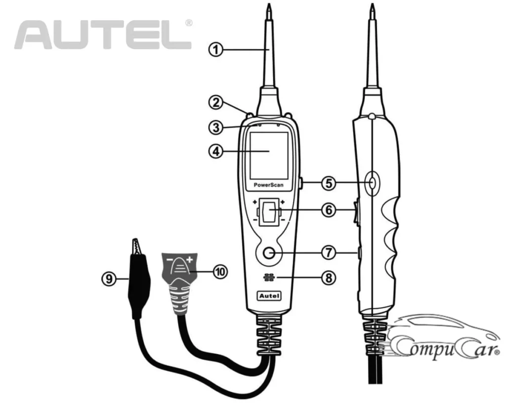 autel powerscan ps100 automotive circuit tester component