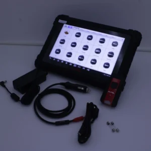 autel scanner ms906 pro with accessories and screen on