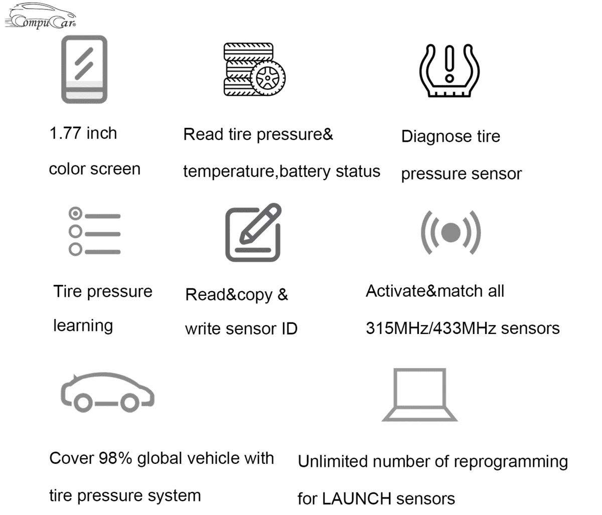 Get the LAUNCH I-TPMS today and elevate your car service center's performance to a new level