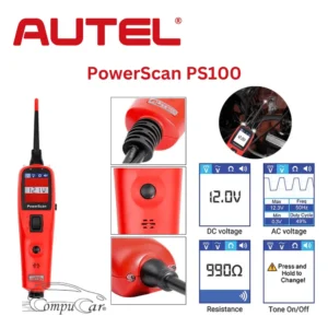 جهاز فحص كهرباء السيارات اوتيل باور سكان autel power scan ps100 مع لقطات للشاشة وصور من زوايا متعددة