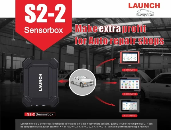 جهاز فحص حساسات السيارة Launch X431 S2-2 SensorBox 1 جهاز لانش لفحص حساسات السيارات launch X-431 Sensorbox