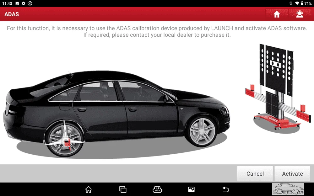 Compatibility with Advanced Driver Assistance Systems (ADAS) Calibration System 