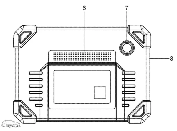 launch creader professional 919 max Display Tablet rear view