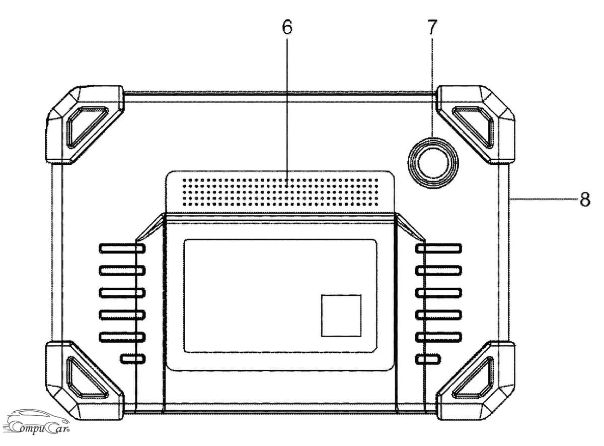 launch creader professional 919 max Display Tablet rear view