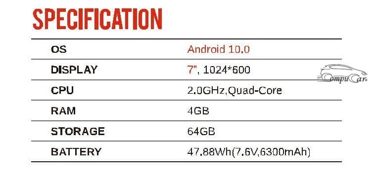 Technical Specifications of the LAUNCH CRP919 MAX