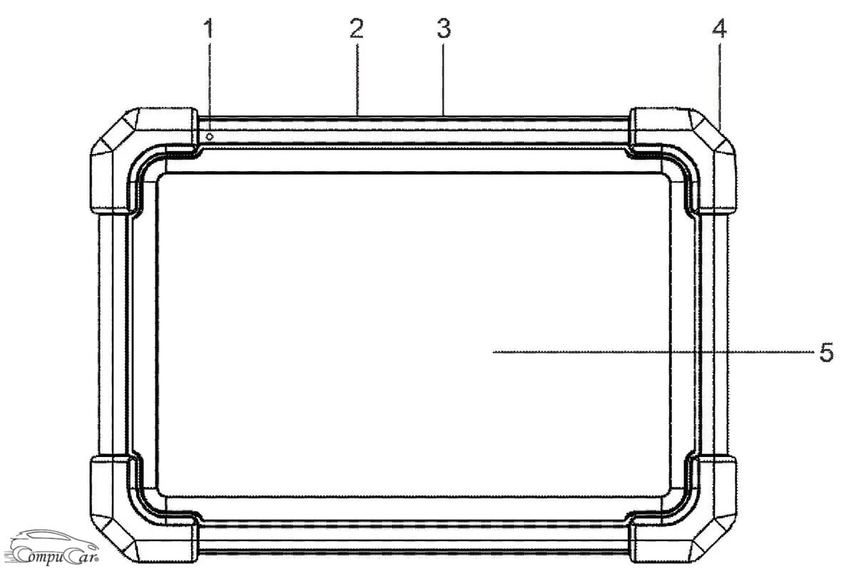 launch creader professional 919 max Display Tablet front view