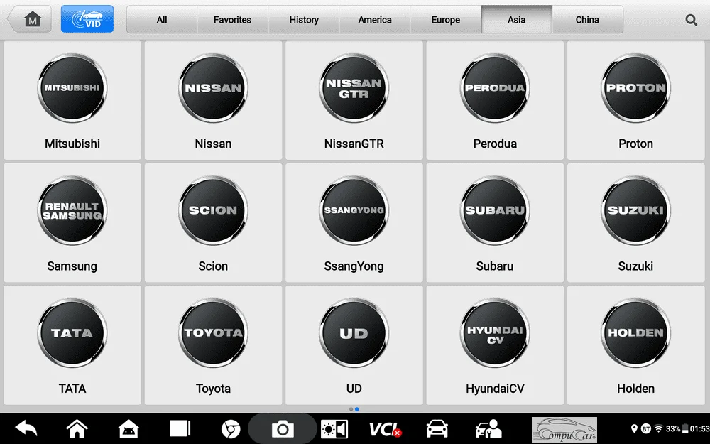 image showcasing the device's ability to scan Asian Cars 2