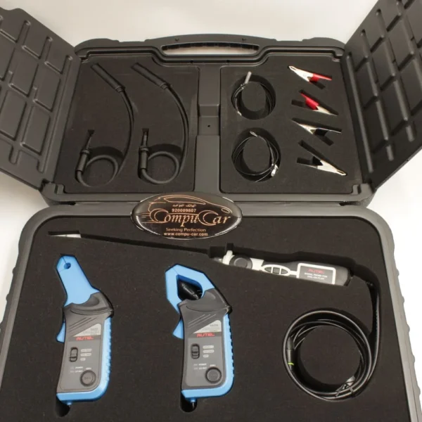 Overview of the full contents of the Autel MSOAK electrical tester tools case.