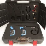 طقم اختبار الإشعال Autel MSOAK مفتوح يظهر المضخمات والمجسات.