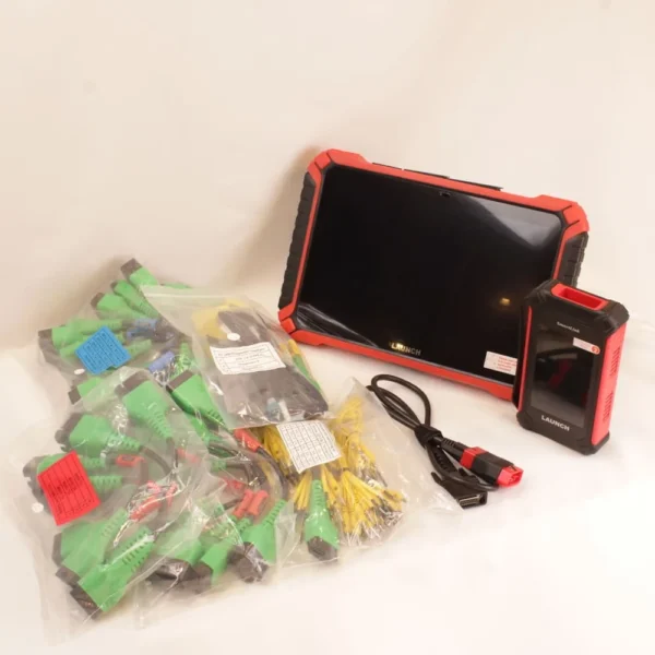 لانش باد 9 للسيارات التقليدية والكهربائية 2 ملحقات وموصلات الاضافية لفحص السيارات الكهربائية مع جهاز Launch Pad 9