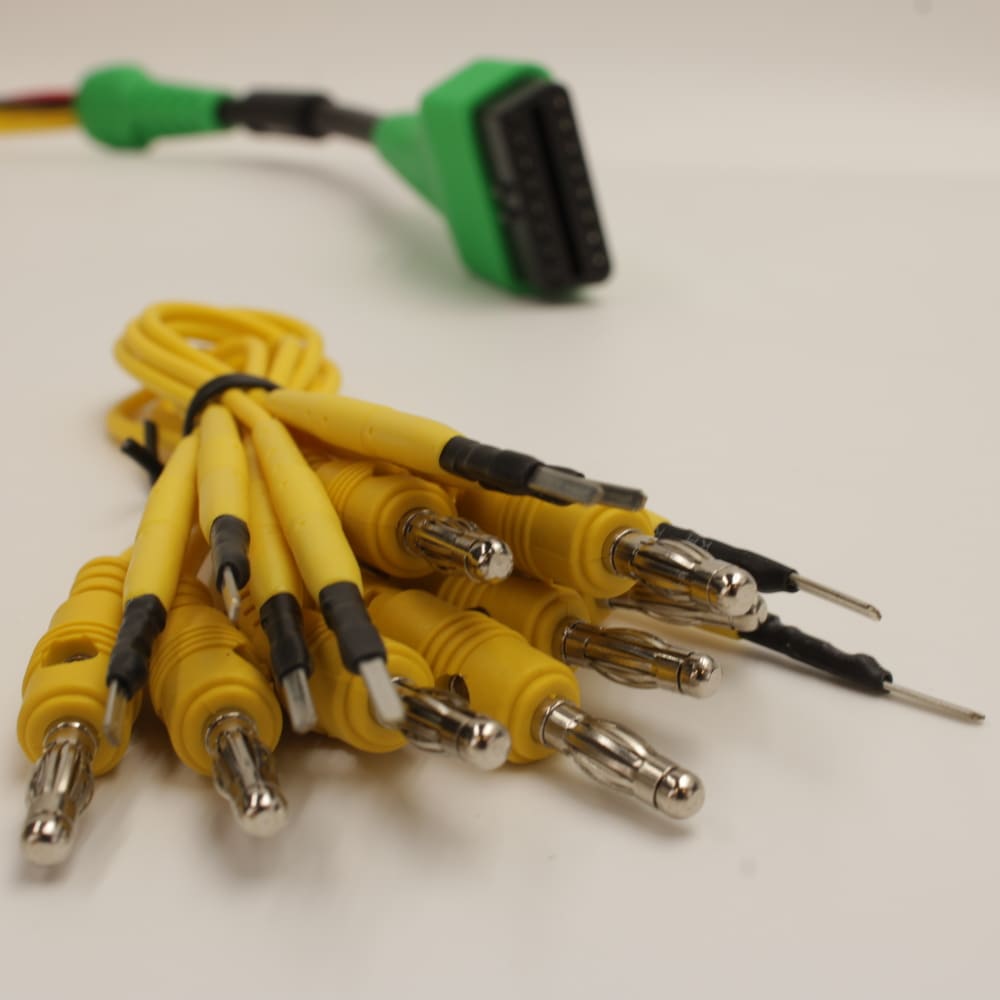 مجموعة فحص سيارات الكهرباء لأجهزة لانش X431 6 كيبل Jumper ذو نهاية خاصة لتوصيل مباشر بحزمة البطارية.