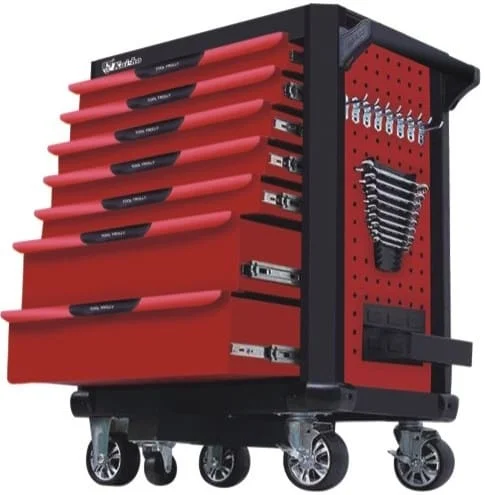 panoramic view for 7 drawer tool trolley KH-07